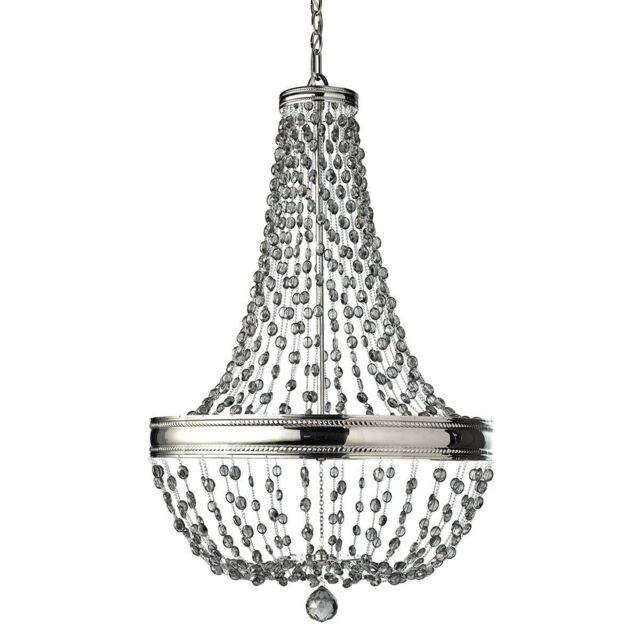 Loops 8 Bulb Chandelier LIght Highly Polished Nickel LED E14 60W in Metallics - image 1