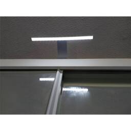 Sliding Wardrobes 4U T Bar LED Light - Modern Over Cabinet Lighting in Metallic Silver - thumbnail 2