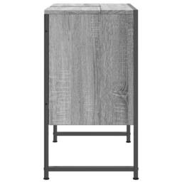 Berkfield Home Bathroom Sink Cabinet Grey Sonoma 60x33x60 cm Engineered Wood - Size: 60 x 33 x 60 cm - thumbnail 7