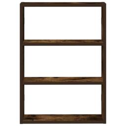 Berkfield Home Wall Shelf Smoked Oak 43x9x60 cm Engineered Wood in Brown - Size: 43 x 9 x 60 cm - thumbnail 4