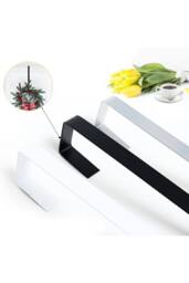KDMD 28cm Christmas Door Wreath Hook Hanger Universal Iron Black - thumbnail 3