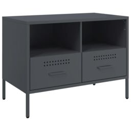 Berkfield Home TV Cabinets 2 pcs Anthracite 68x39x50.5 cm Steel - thumbnail 6