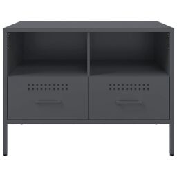 Berkfield Home TV Cabinets 2 pcs Anthracite 68x39x50.5 cm Steel - thumbnail 7