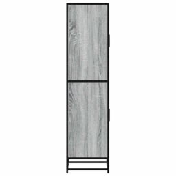 Berkfield Home Highboard Grey Sonoma 35.5x35x139 cm Engineered Wood & Metal - thumbnail 6