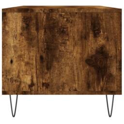 Berkfield Home Modern Coffee Table Smoked Oak 90x49x45 cm Engineered Wood in Brown - Size: 90 x 49 x 45 cm - thumbnail 7
