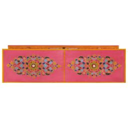 Berkfield Home TV Cabinet Pink 110x30x40 cm Solid Wood Mango - Size: 110 x 30 x 40 cm - thumbnail 5