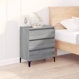 Berkfield Home Sideboard Grey Sonoma 60x35x70 cm Engineered Wood - Size: 60 x 35 x 70 cm - thumbnail 1