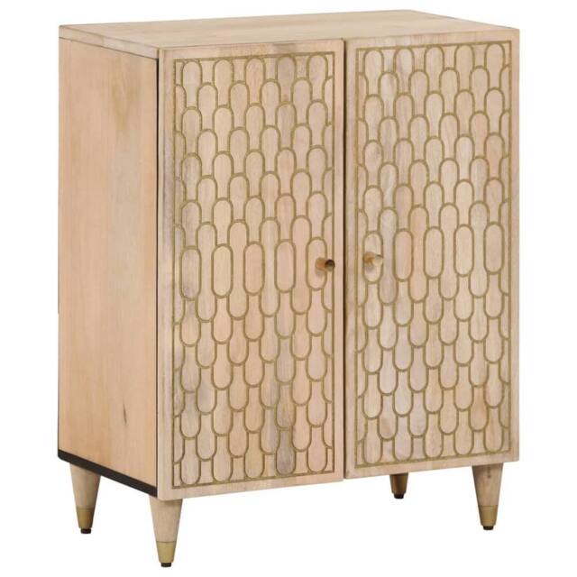 Berkfield Home Side Cabinet 60x33x75 cm Solid Wood Mango in Brown - Size: 60 x 33 x 75 cm - image 1