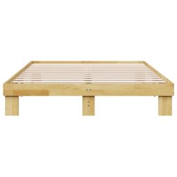 Berkfield Home Bed Frame without Mattress 160x200 cm Solid Wood Oak in Brown - thumbnail 6