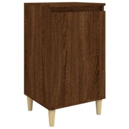 Berkfield Home Bedside Cabinet Brown Oak 40x35x70 cm Engineered Wood - Size: 40 x 35 x 70 cm - thumbnail 2