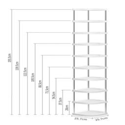 EONLION BLACK SHOE RACK 10 TIERS SHELF ORGANISER STORAGE STAND - thumbnail 2