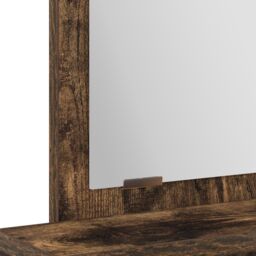 Berkfield Home Dressing Table with Drawers - Smoked Oak, 50x41x140 cm in Brown - Size: 50 x 41 x 140 cm - thumbnail 9
