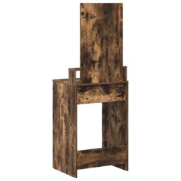 Berkfield Home Dressing Table with Drawers - Smoked Oak, 50x41x140 cm in Brown - Size: 50 x 41 x 140 cm - thumbnail 7