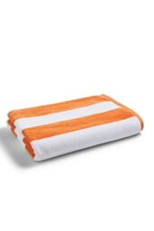 CHRISTY Classic 'Cabana' Striped Extra Large Vibrant Beach Towels in Orange - thumbnail 2