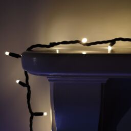 Samuel Alexander 100 LED 8m Premier Christmas Connectable Outdoor Static Lights in Warm White in Beige