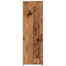 Berkfield Home Book Cabinet Old Wood 50x25x80 cm Engineered Wood in Brown - Size: 50 x 25 x 80 cm - thumbnail 6