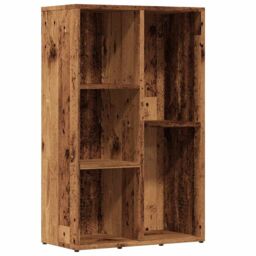 Berkfield Home Book Cabinet Old Wood 50x25x80 cm Engineered Wood in Brown - Size: 50 x 25 x 80 cm - thumbnail 2