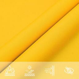 Berkfield Home Sun Shade Sail Yellow 7x5x5 m 100% Polyester Oxford - thumbnail 7
