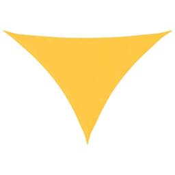 Berkfield Home Sun Shade Sail Yellow 7x5x5 m 100% Polyester Oxford - thumbnail 2