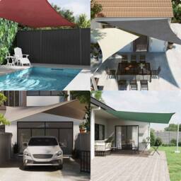 Berkfield Home Sun Shade Sail Yellow 7x5x5 m 100% Polyester Oxford