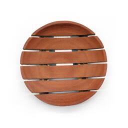 KDMD Classic Mahogany Soap Dish - Round in Brown - thumbnail 2