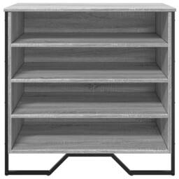 Berkfield Home Shoe Cabinet Grey Sonoma 80x38x78 cm Engineered Wood - Size: 80 x 38 x 78 cm - thumbnail 4