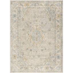 Livabliss Avellino-Vintage Grey Beige Blue Traditional Boho High Pile Living Rug - Size: 200 cm x 280 cm - thumbnail 2