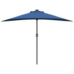 Berkfield Home Modern Garden Parasol Azurblau Large Fabric in Blue - thumbnail 5