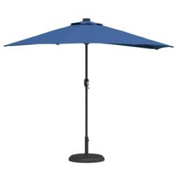 Berkfield Home Modern Garden Parasol Azurblau Large Fabric in Blue - thumbnail 1