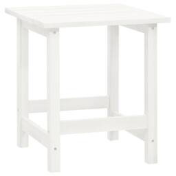 Berkfield Home Garden Adirondack Chair with Table Solid Fir Wood White - thumbnail 8