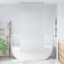 Berkfield Home Shower Roller Blind 120x240 cm Bubble in White - thumbnail 2