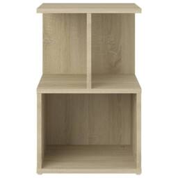 Berkfield Home Elegant Bedside Cabinets 2 pcs Sonoma Oak 35x35x55 cm Engineered Wood in Light Tan - Size: 35 x 35 x 55 cm - thumbnail 4