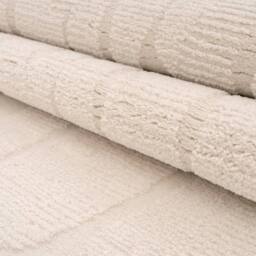 Kukoon Scandi Neutral Plush Pile Cream Beige Living Room Area Rug - Size: 80 cm x 150 cm - thumbnail 5