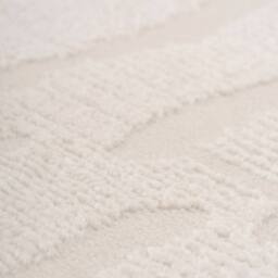 Kukoon Scandi Neutral Plush Pile Cream Beige Living Room Area Rug - Size: 80 cm x 150 cm - thumbnail 2