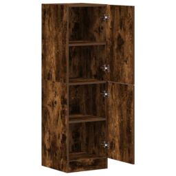 Berkfield Home Kitchen Cabinet Smoked Oak 38x41.5x131.5 cm Engineered Wood in Brown - thumbnail 5