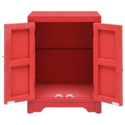 Berkfield Home Decorative Bedside Cabinet Red 38x28x52 cm Paulownia Wood - Size: 38 x 28 x 52 cm - thumbnail 4