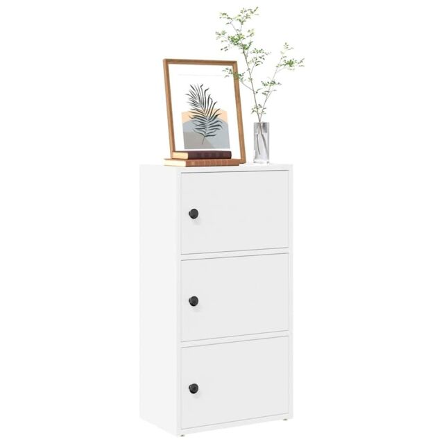Berkfield Home Bookcase White 40x24x77 cm Engineered Wood - Size: 40 x 24 x 77 cm - image 1