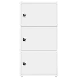 Berkfield Home Bookcase White 40x24x77 cm Engineered Wood - Size: 40 x 24 x 77 cm - thumbnail 4