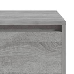 Berkfield Home Bedside Cabinet Grey Sonoma 45x34x44.5 cm Engineered Wood - thumbnail 8