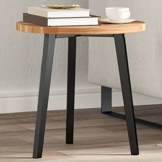 Berkfield Home Table Top Round √ò40x2 cm Solid Wood Acacia in Brown - Size: 40x2 cm - image 1