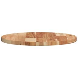 Berkfield Home Table Top Round √ò40x2 cm Solid Wood Acacia in Brown - Size: 40x2 cm - thumbnail 6