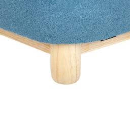 Wyld and Coco Blue Triceratops Kids Chair Polyester Upholstery Rubberwood Legs - thumbnail 6