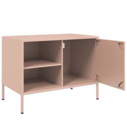 Berkfield Home TV Cabinet Pink 68x39x50.5 cm Steel - thumbnail 9