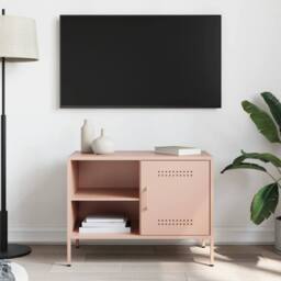 Berkfield Home TV Cabinet Pink 68x39x50.5 cm Steel