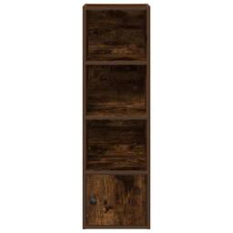 Berkfield Home Durable Bookcase Smoked Oak 31x24x102 cm Engineered Wood in Brown - Size: 31 x 24 x 102 cm - thumbnail 5