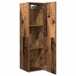 Berkfield Home TV Cabinet Old Wood 30.5x30x110 cm Engineered Wood in Brown - thumbnail 7