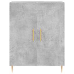 Berkfield Home Highboard Concrete Grey 69.5x34x180 cm Engineered Wood - thumbnail 8
