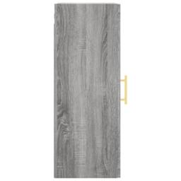 Berkfield Home Wall Mounted Cabinet Grey Sonoma 34.5x34x90 cm - thumbnail 8