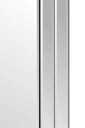 MirrorOutlet Luxford All Glass Bevelled Large Dress Mirror 120 x 80 CM in Silver - Size: 1 Pack - thumbnail 4