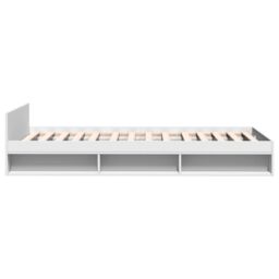 Berkfield Home Bed Frame with Drawer without Mattress White 75x190 cm Small Single - thumbnail 5